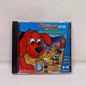 Clifford Musical Memory Games PC CD ROM Scholastic Ages 4-8 Educational Software